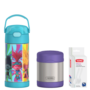 12oz Trolls FUNtainer? Water Bottle & 10oz Food Jar Bundle