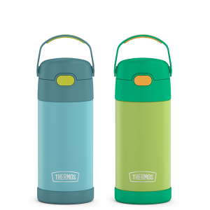 12oz FUNtainer? Water Bottles Blue/Green & Lime/Orange Bundle