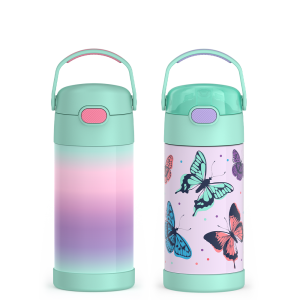 12oz FUNtainer? Water Bottles Mint Ombre & Butterfly Frenzy Bundle