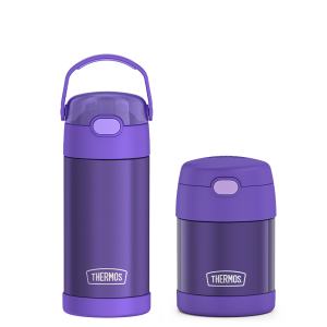 12oz FUNtainer? Water Bottle & 10oz Food Jar Bundle - Purple