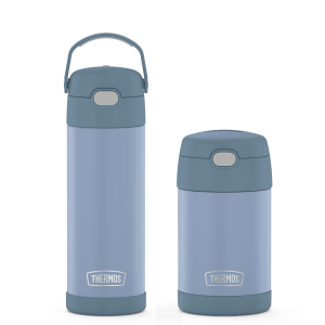16oz FUNtainer? Water Bottle & Food Jar Bundle - Denim