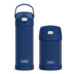 16oz FUNtainer? Water Bottle & Food Jar Bundle - Navy