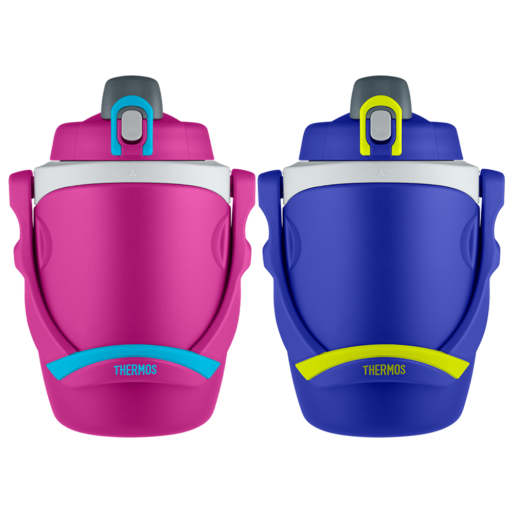 64oz Insulated Water Bottle Blue & Pink Bundle