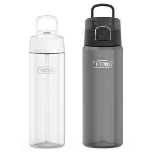 26oz Straw Lid & 32oz Spout Lid Tritan? Water Bottle Bundle - Clear & Smoke
