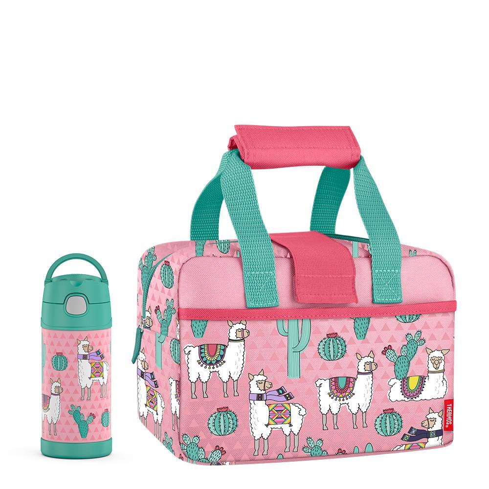 Lunch Duffle With 12oz FUNtainer? Bottle Desert Llamas