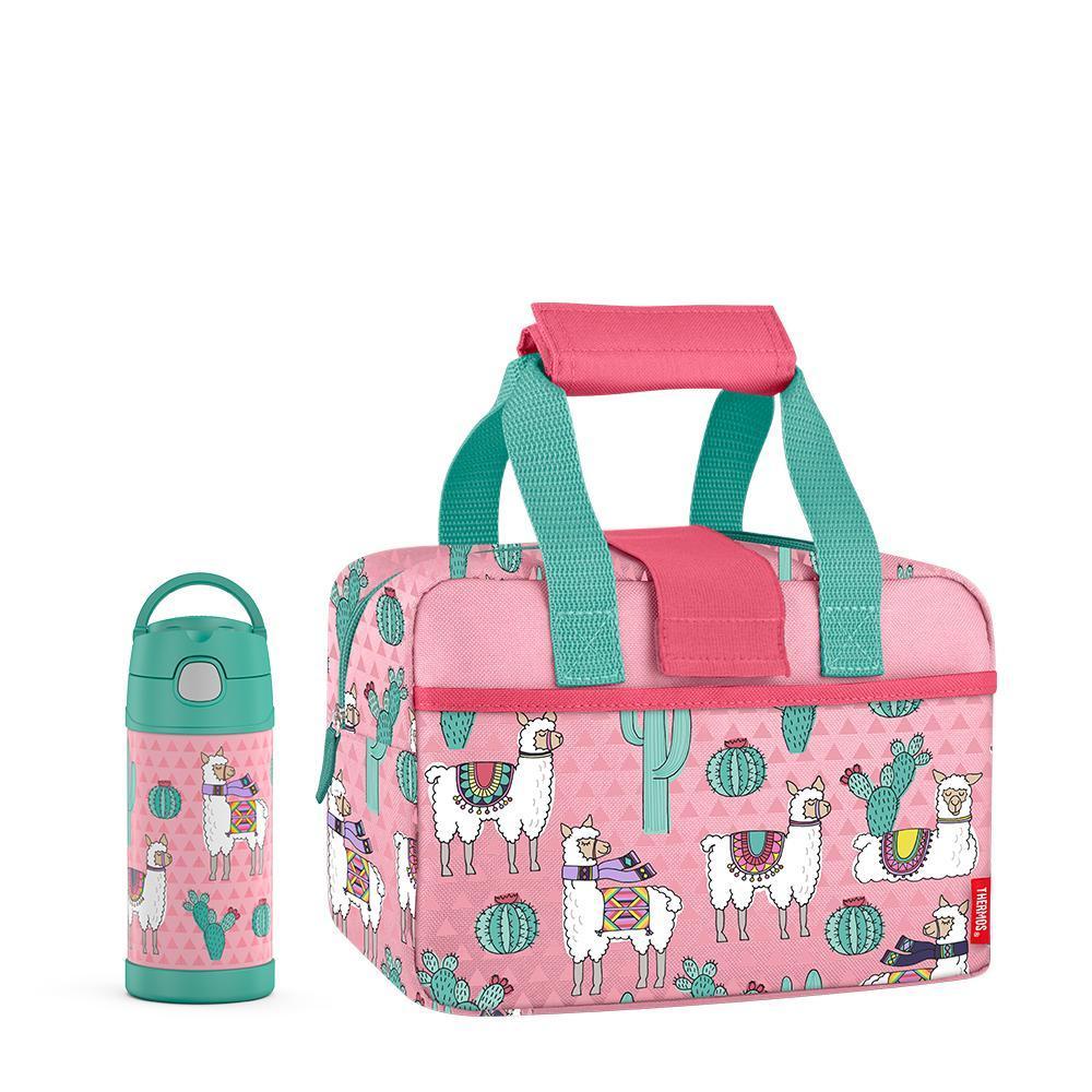 Lunch Duffle With 12oz FUNtainer? Bottle Desert Llamas - Image 8