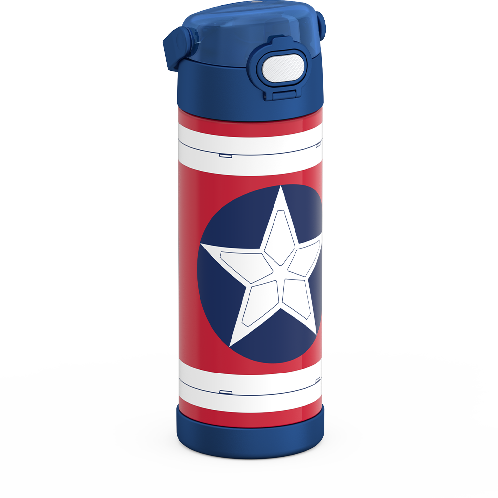 16oz FUNtainer? Water Bottle Captain America - Image 6