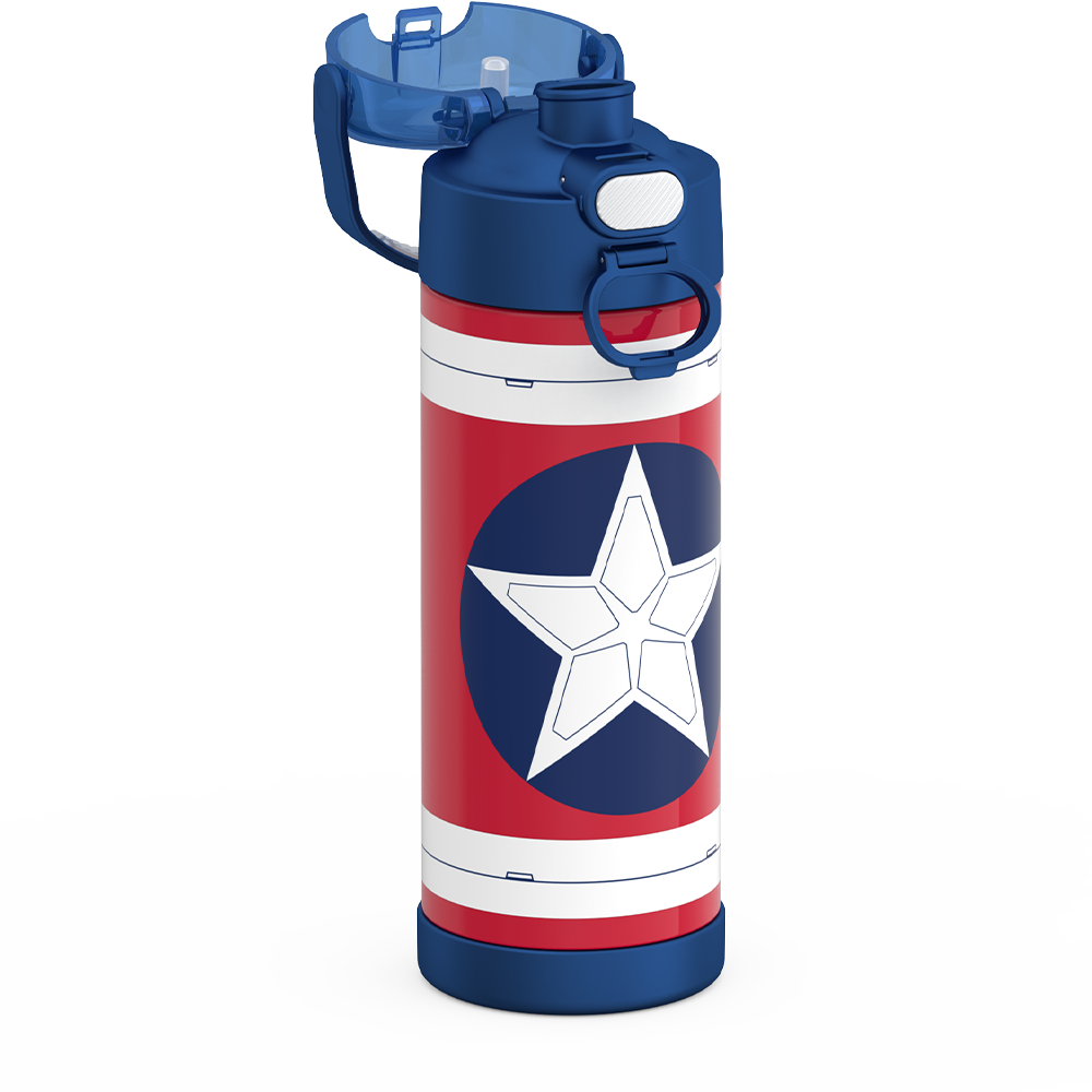 16oz FUNtainer? Water Bottle Captain America - Image 10