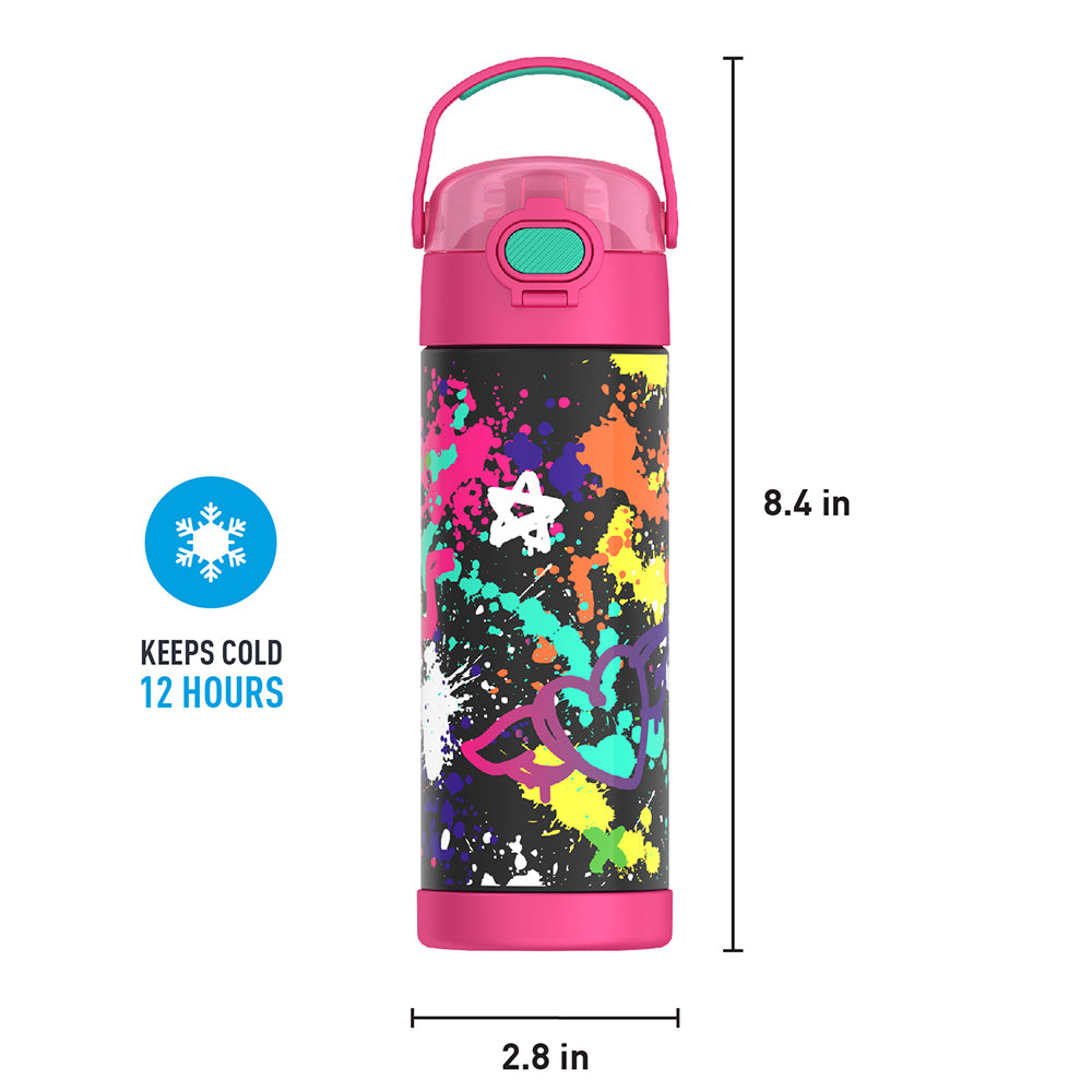 16oz FUNtainer? Water Bottle With Locking Lid - Image 116