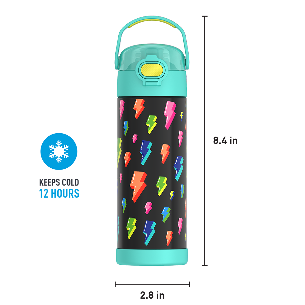 16oz FUNtainer? Water Bottle With Locking Lid - Image 138