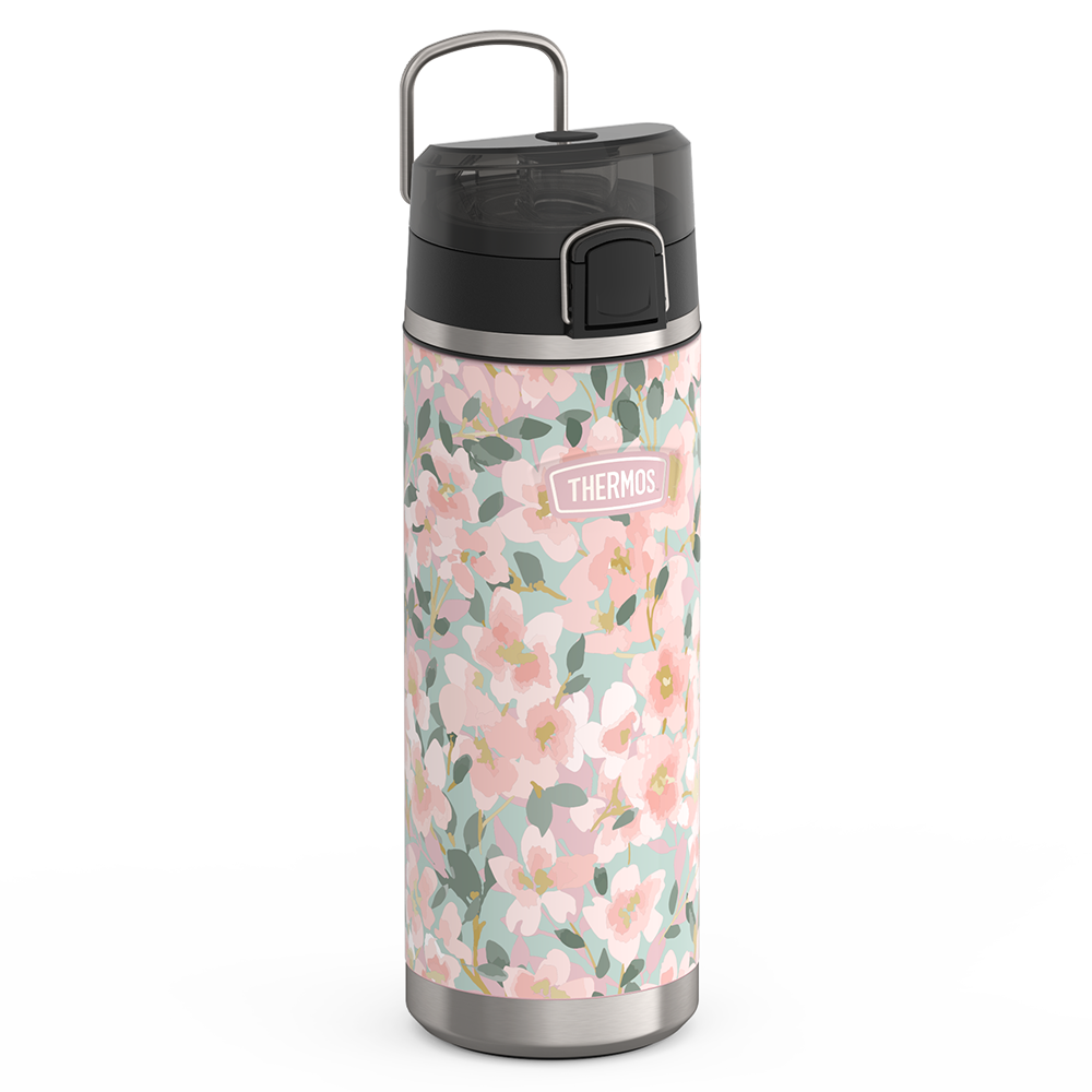 24oz ICON? WATER BOTTLE WITH SPOUT - WATERCOLOR FLORAL - Image 3